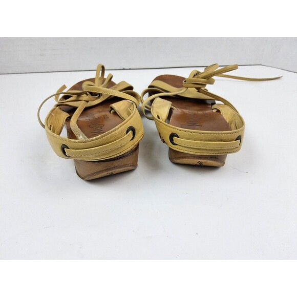 Yves Saint Laurent YSL Leather Strappy Gladiator Sandals Size S - Picture 6 of 8